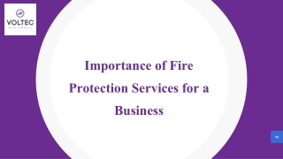 Importance Of Fire Protection Services For A Business
