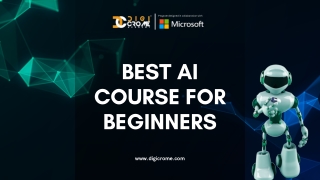 How can choose the right Artificial Intelligence Course for Beginners? Digicrome