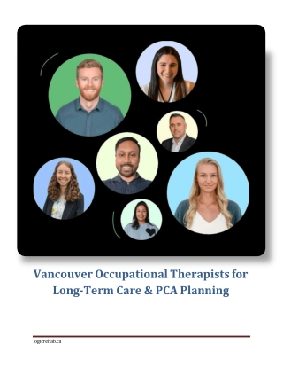 Vancouver Occupational Therapists for Long-Term Care & PCA Planning