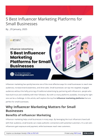 5 Best Influencer Marketing Platforms for Small Businesses