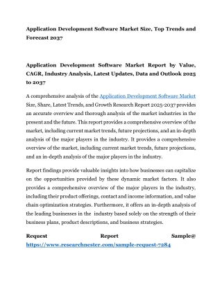 application development software market size