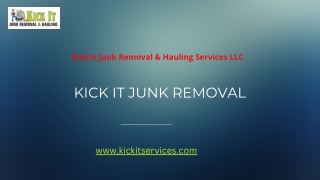 kick it junk removal hauling services llc