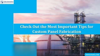 Check Out the Most Important Tips for Custom Panel Fabrication