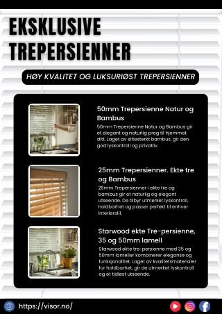 Eksklusive trepersienner – legg eleganse og stil til ethvert rom