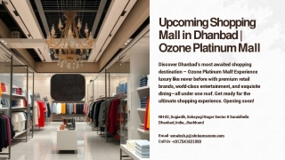 Dhanbad’s Upcoming Shopping Revolution