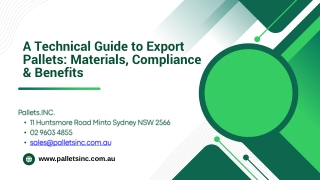 A Technical Guide to Export Pallets: Materials, Compliance & Benefits