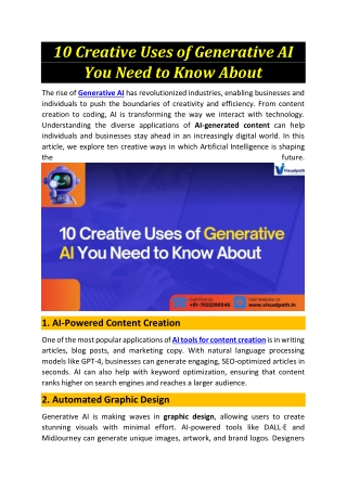 Gen AI Training in Hyderabad | Generative AI Training in India