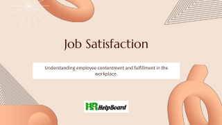 job satisfaction definition