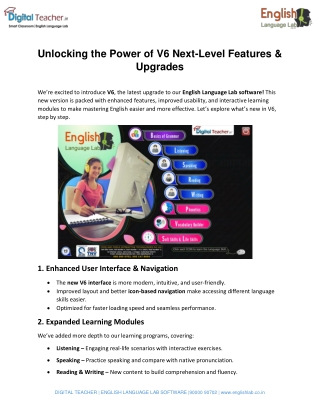 Unlocking the Power of V6 Next-Level Features & Upgrades