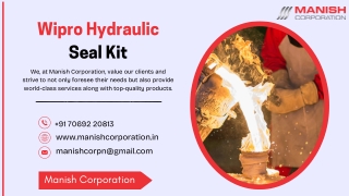 Manish Corporation - Wipro Hydraulic Seal Kit