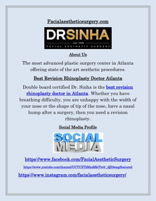 Revision Rhinoplasty Atlanta