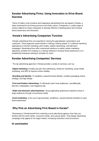 advertising companies in kerala