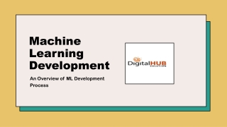 machine learning development
