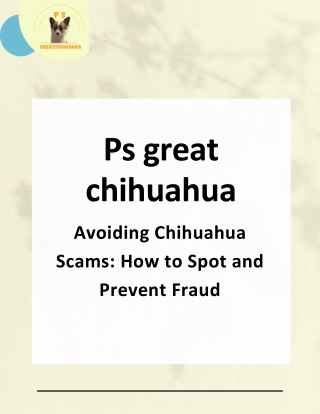 ps great chihuahua