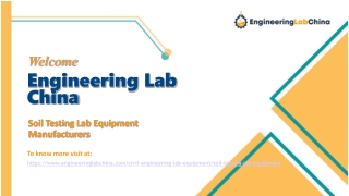 Soil Testing Lab Equipment Manufacturers