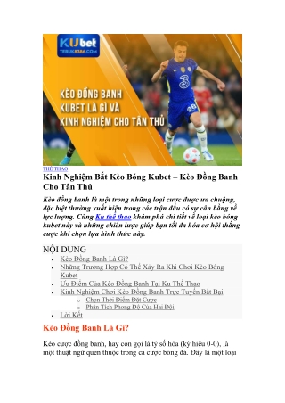 keo bong kubet