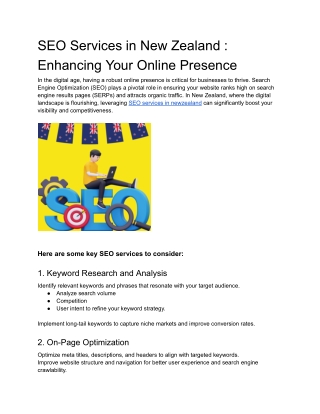 Maximizing Online Success: Expert SEO Services in New Zealand