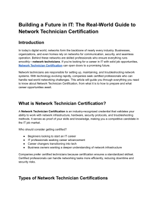 Building a Future in IT_ The Real-World Guide to Network Technician Certification (1)