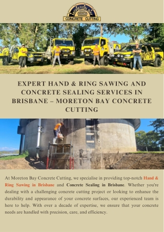 Expert Hand & Ring Sawing in Brisbane - Honed & Sealed Concrete Services