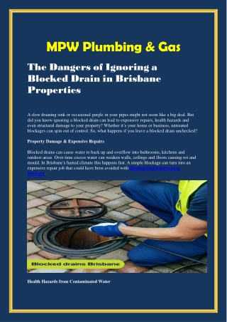 mpw plumbing gas