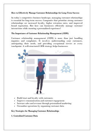 Better Customer Management for Your Business