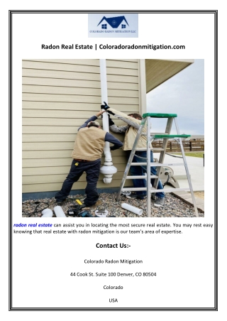Radon Real Estate  Coloradoradonmitigation.com