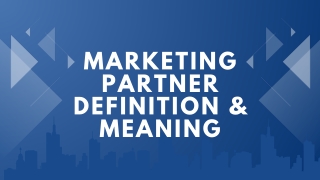 Marketing Partner Definition & Meaning