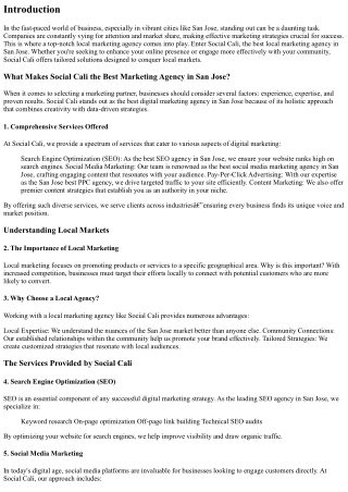 Conquer Local Markets with The Best Local Marketing Agency in San Jose – Social