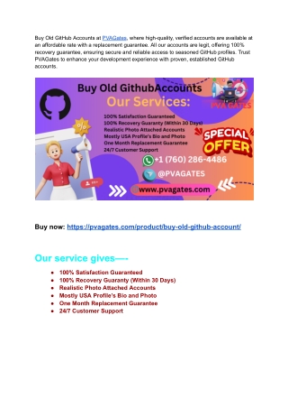 Top 10 Sites To Buy Old Github Accounts In 2025-26