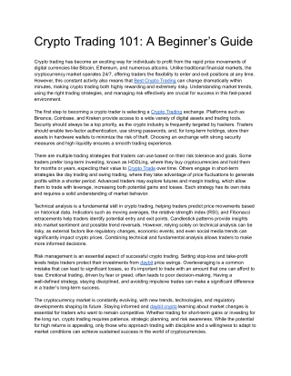 Crypto Trading 101_ A Beginner’s Guide