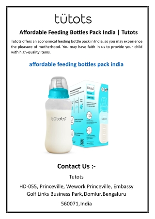 affordable feeding bottles pack india tutots