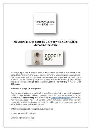 Social Media Marketing In USA | The Marketing Pros