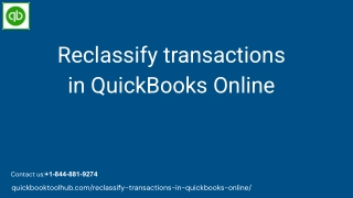 reclassify transactions in quickbooks online