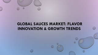 sauces market