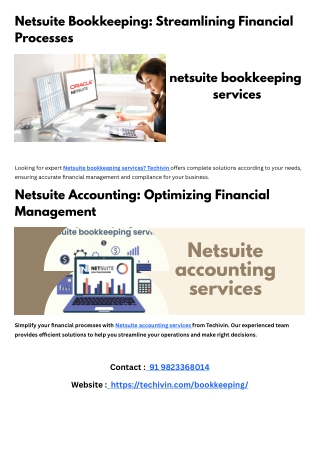 netsuite bookkeeping streamlining financial
