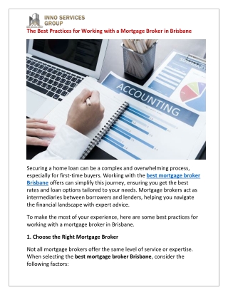 The Best Practices for Working with a Mortgage Broker in Brisbane