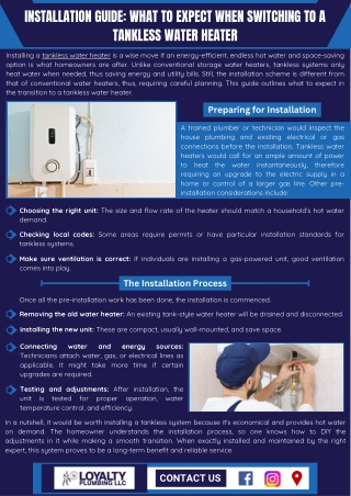 Tankless Water Heater Installation Services