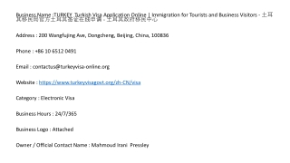 TURKEY  Turkish Visa Application Online | Immigration for Tourists and Business