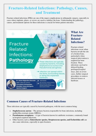 Fracture-Related Infections Pathology, Causes, and Treatment
