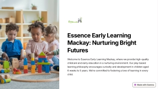 essence early learning mackay nurturing bright