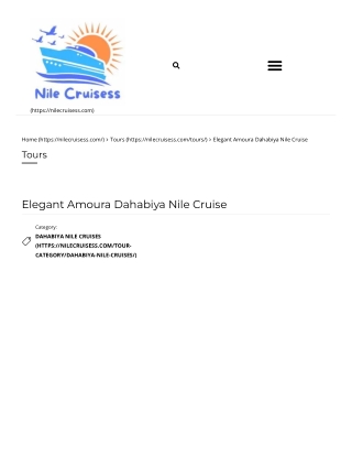 Elegant Amoura Dahabiya Nile Cruise