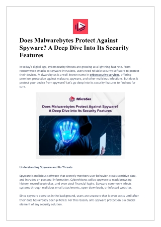 Does Malwarebytes Protect Against Spyware? A Deep Dive Into Its Security Features