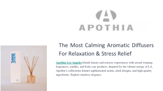 The Most Calming Aromatic Diffusers For Relaxation & Stress Relief