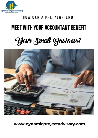 How Can Pre-Year-End Meet with Your Accountant Benefit Your Small Business