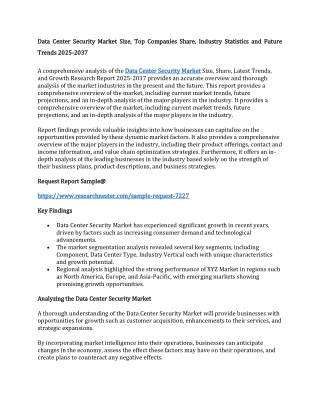 data center security market data center security