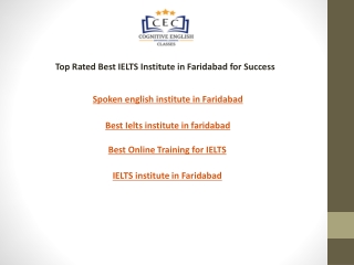 Top Rated Best IELTS Institute in Faridabad for Success