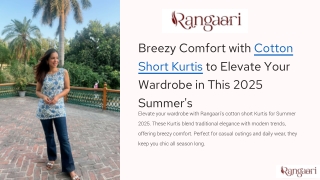Breezy Comfort with Cotton Short Kurtis to Elevate Your Wardrobe in This 2025 Su