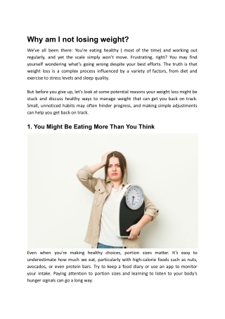 Healthy Eating but No Weight Progress? Identify the Causes – Lightlife360