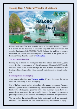 Halong Bay