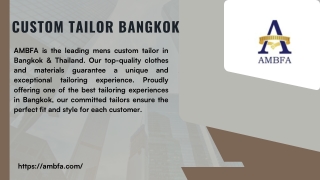 Dress Shirts Tailor Bangkok